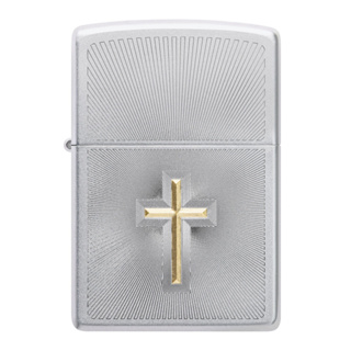 Zippo ไฟแช็กรุ่น 48581 Cross Design ของแท้ รับประกันตลอดชีวิต นำเข้าและจำหน่ายโดยตัวแทนจำหน่าย