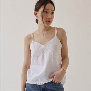 RUMON OFFICIAL- Flowy Lace Linen Top