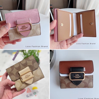 👑Fashionbrand100%👑 /C/O,A/C,H/ กระเป๋าสตางค์ ใบสั้น CF472 Small Morgan Wallet