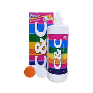 🌈C&amp;C🌈ccน้ำยาแช่และล้างคอนแทคเลนส์ มี3ขนาด 250ml.+ตลับ/60ml./30ml.