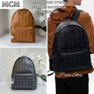 (พร้อมส่งสีดำ) เป้สะพายหลังเอ็มซีเอ็ม ใบกลาง STARK STUDS MEDIUM BACKPACK 005