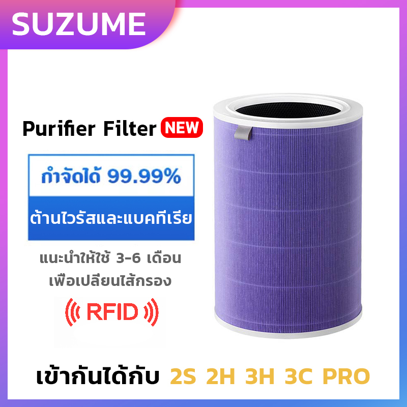 ของขวัญ (มี RFID) SUZUME สำหรับ Air Purifier Filter 2S 2H 3H Pro 2C 3C 4 Lite 4PRO PROH