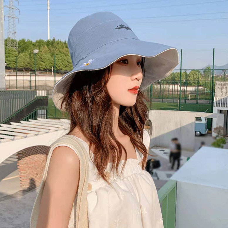 🔥หมวก หมวก​บั​กเก็ต​ 2​ ด้าน ทรงสวยผ้าหนา มีเชือกรัดใต้คาง bucket Ins  หมวกบักเก็ตหมวกเปล่าหลายสี แฟชั่นผู้หญิง - รูปที่ 5