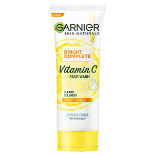 GARNIER การ์นิเย่ สกิน แนทเชอรัลส์ ไบรท์ คอมพลีท วิตามินซี โฟมล้างหน้า 100 มล.