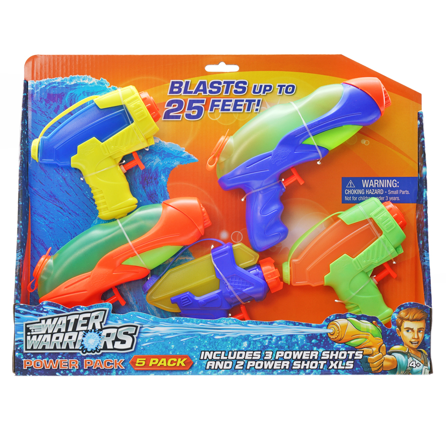 Toys R Us ปืนฉีดน้ำ Water Warriors Power Pack แพ็ค 5 (934049)