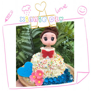 โปร🌈🌤Summer SALE👸Free🎁Toppingเพิ่มอีก 1 ถุงDIY Doll Cake เค้กตุ๊กตาอบ สด ใหม่ อร่อย พร้อมส่งทุกวันทั่วไทย