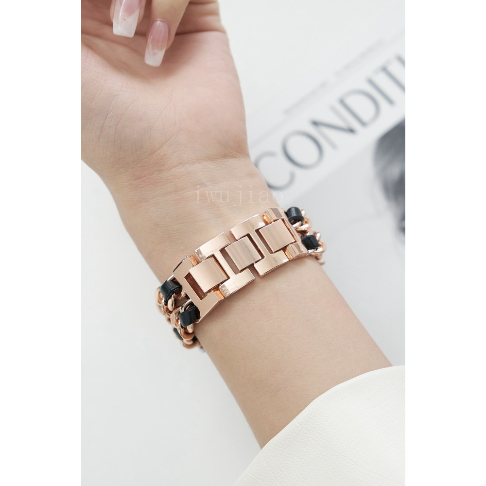 พร้อมส่ง สายนาฬิกาแบบโซ่ CN ใช้ได้กับ Samsung Watch Amazfit Xiaomi Maimo Huawei GT DT89 DT96 GW33Pro MK30 DT88 MWone