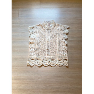 Used Korea Lace Top S XS