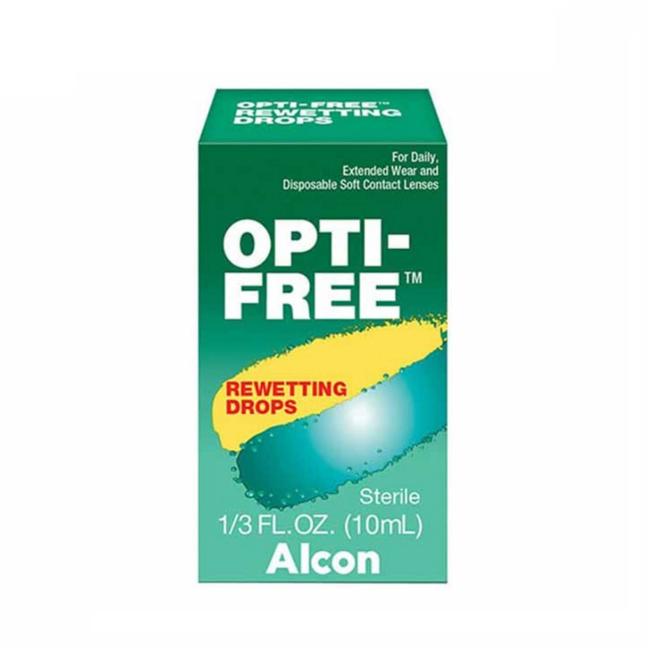 Alcon Opti-Free Rewetting Drops น้ำตาเทียม บรรเทาอาการระคายเคืองตา ตาแห้ง ให้ความชุ่มชื้น ขนาด 10 ml