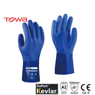 ถุงมือยาง PVC TOWA รุ่น OR656 KEV