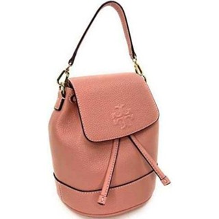 แท้!! กระเป๋าเป้ บักเกต Tory burch Thea mini bucket backpack สีชมพู pink moon ใหม่