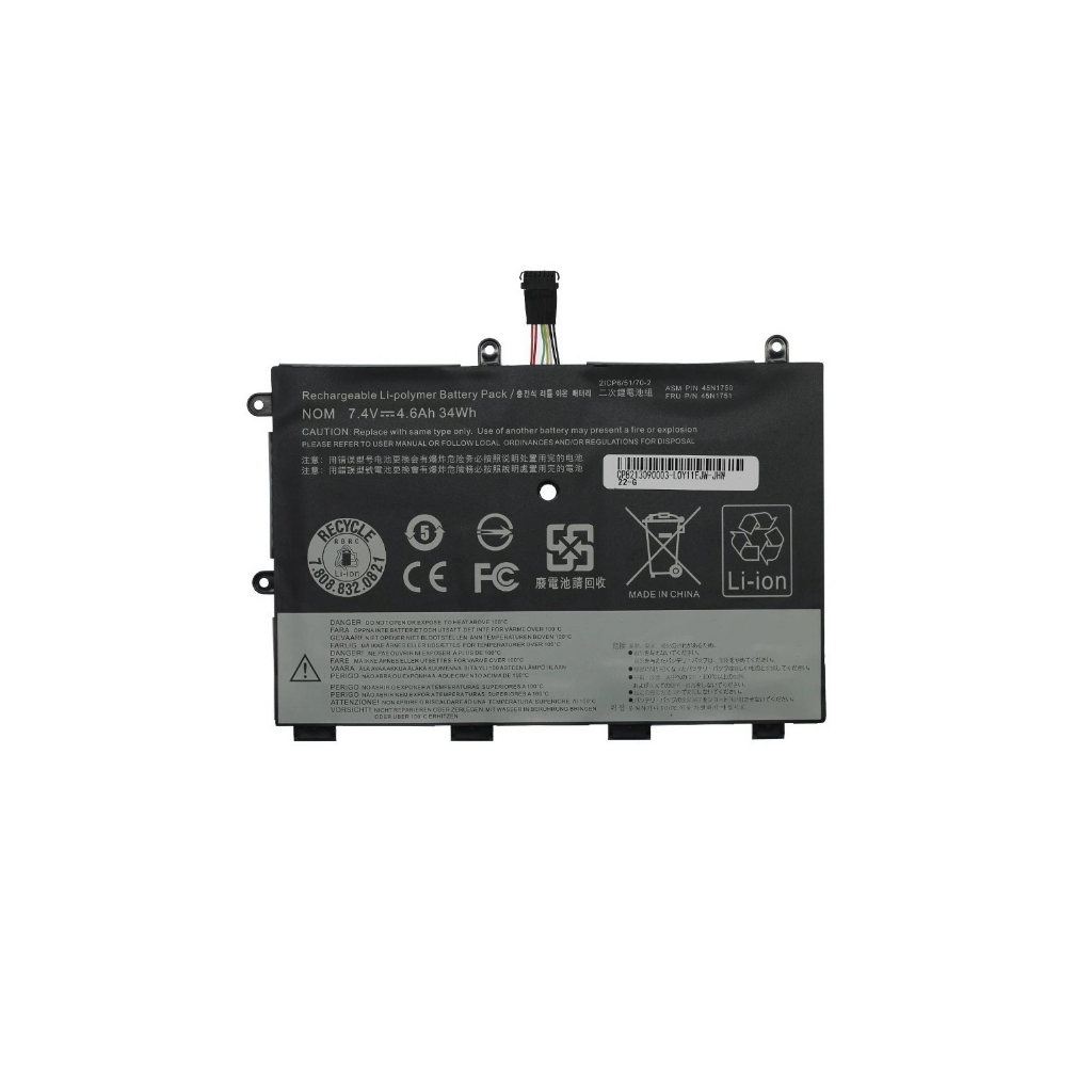 Battery Notebook 45N1750 45N1748 45N1749 45N1751 for Lenovo ThinkPad Yoga 11e Series 7.4V 34Wh 4480m