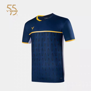 เสื้อกีฬาแบดมินตันรุ่น T-5501 ฺB ฉลองครบรอบ 55 ปี VICTOR สีกรม (Blue Navy) เกรดนักกีฬาใส่แข่งขัน เนื้อผ้าระบายอากาศได้ดี