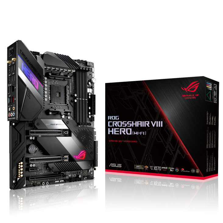 MAINBOARD (เมนบอร์ด) AM4 ASUS ROG X570 CROSSHAIR VIII HERO WIFI ตัวท็อป พร้อมส่ง