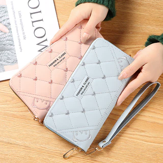 กระเป๋าสำหรับผู้หญิง กระเป๋าสตางค์ใบย่ว Fashion พร้อมส่ง B-383