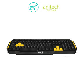 [รับประกันศูนย์ 2ปี] NOBI by Anitech มัลติมีเดีย คีย์บอร์ด Multimedia Keyboard รุ่น NK09