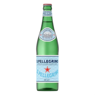 ซานเพลลีกรีโน น้ำแร่ธรรมชาติ (ขวดแก้ว) 500มล. - San Pellegrino brand Natural Mineral Water (Glass) 500ml