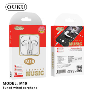 OUKU M19 หูฟัง แจ๊ค 3.5 มม. หูฟังมีสาย Small talk Tuned Wired earphone