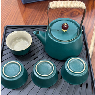 ชุดชา เซรามิกญี่ปุ่น Japanese ceramic tea set กาน้ำชาชุดถ้วยน้ำชา|โฮมออฟฟิศชุดน้ำชากังฟูที่จำเป็น -มีพร้อมส่ง-