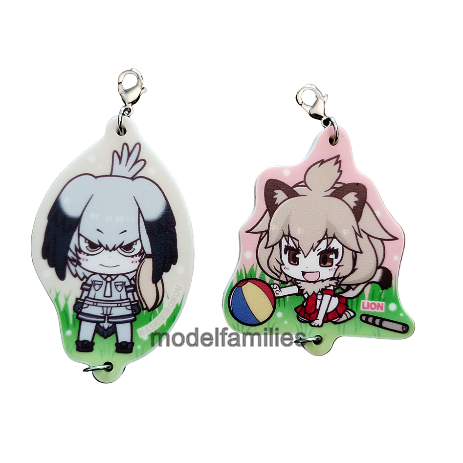 Hashibirokou กับ Lion Kemono Friends Rubber Mascot พวงกุญแจ อนิเมะ การ์ตูน เคะโมะโนะเฟรนด์ส งานแท้จา
