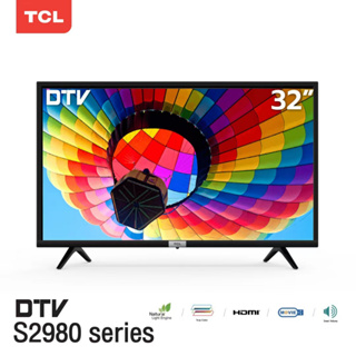 TCL ทีวี 32 นิ้ว LED HD 720P ดิจิตอลทีวี รุ่น 32D2980 - DVB-T2- AV In-HDMI-USB-Slim ใช้งานง่าย ตอบโจทย์ทุกบ้าน ในราคาคุ้มค่า