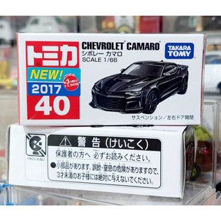 CLT โมเดลรถโทมิก้าขนาดเล็ก Tomica No.40 First Lot 2017 Chevrolet Camaro 1/66 ความยาวรถประมาณ 6.5 ซม ใหม่กล่องสวย