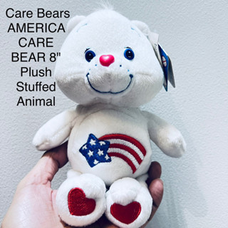 #ตุ๊กตา #แคร์แบร์ Care Bears AMERICA CARE BEAR 8" Plush Stuffed Animal #ขนสวย #ตาพลาสติก #ป้ายห้อย #CareBears #ใจชัด