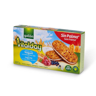 Gullon vitalday yogurt oat220g .บิสกิตข้าวโอ๊ตเบอรี่โยเกิร์ต สินค้านำเข้าจากสเปน🇪🇸