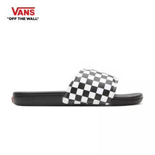 VANS LA COSTA SLIDE-ON - (CHECKERBOARD) TRUWHT/BLK รองเท้าแตะชาย หญิง