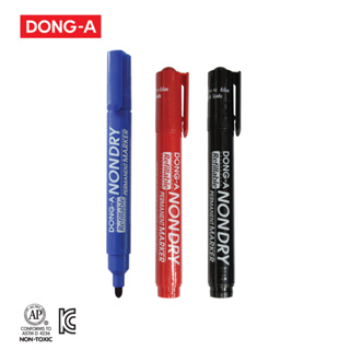 DONG-A (ดองอา) ปากกาเคมี นอนดราย DONG-A NONDRY ปากกาเขียนลัง เขียนทับบนเทปกาวได้ติดทนนาน