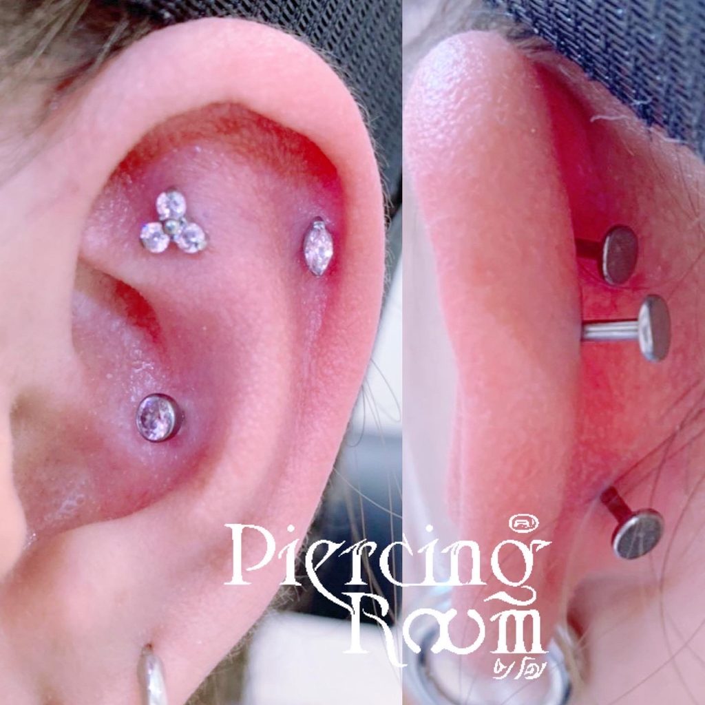 Piercingroom by Jay حلق Bezel بزركون وردي للبشرة الحساسة — صورة 5