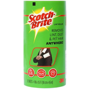 SCOTCH-BRITE สก๊อตช์-ไบรต์ ลูกกลิ้งขจัดฝุ่นรีฟิล 56 แผ่น/30 แผ่น