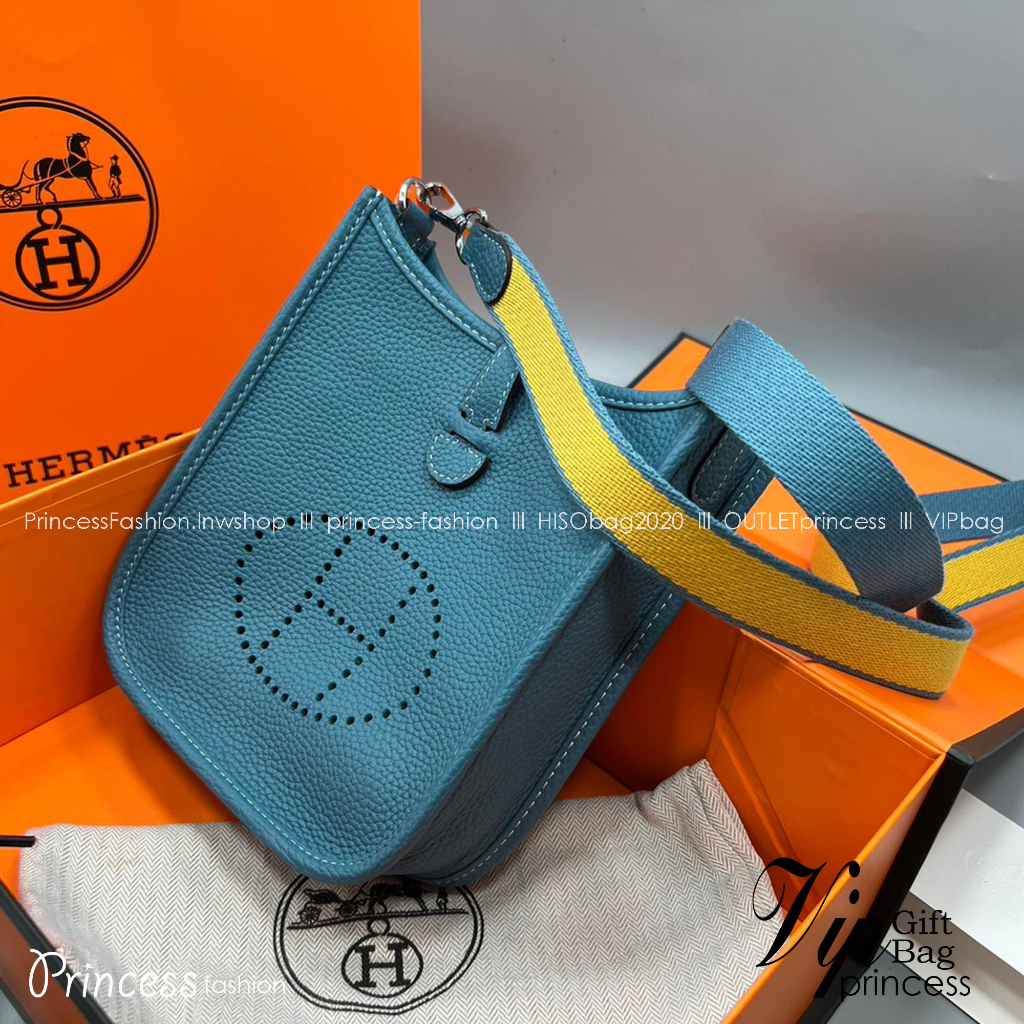 HERMES evelyne mini bag Luxury Bag ใช้ได้ทั้งชายหญิง ใบเดียวจบ สวยรวยปัง เกรดท็อปออริจินอล