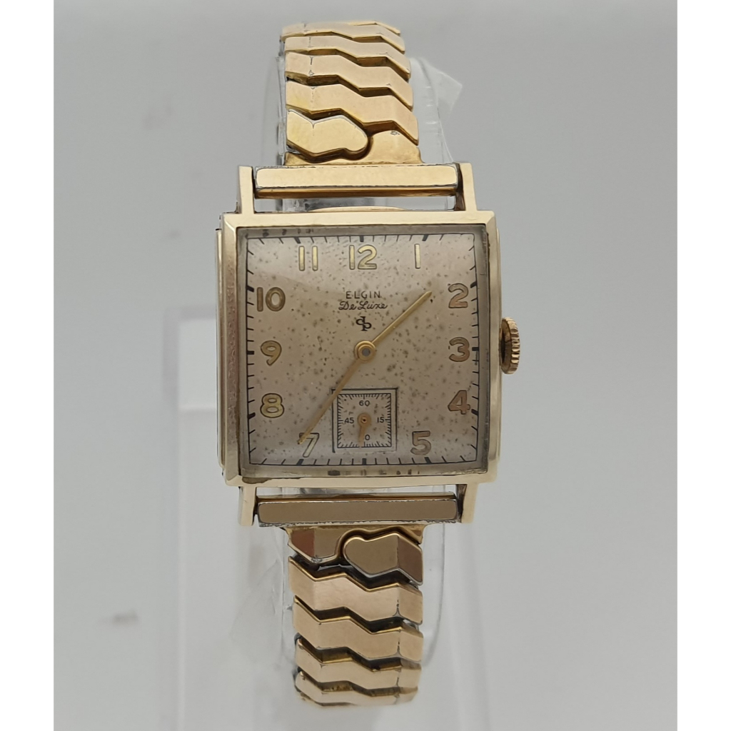 นาฬิกา ELGIN MEN'S VINTAGE DELUXE 555 USA 17 JEWELS NO.115 (ไขลาน)