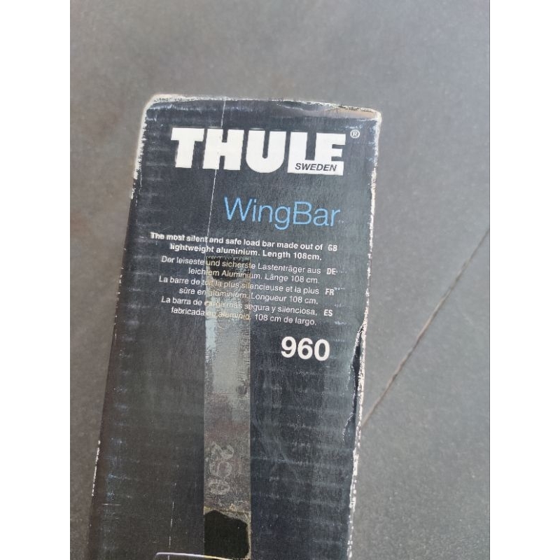 Thule wing bar 960 สีเงินของใหม่ตัวโชว์กล่องไม่สวย