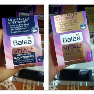 Balea Vital Plus straffende Day/Night ครีมบำรุงผิวหน้า สำหรับวัย 50+ เข้มข้นพิเศษ จากเยอรมัน