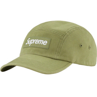 ใหม่พร้อมส่ง ของแท้ 23SS Supreme Washed Chino Twill Camp Cap Olive