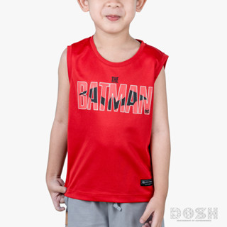 DOSH BOYS T-SHIRTS BATMAN เสื้อยืดแขนกุด เด็กชาย ผ้าโพลีเอสเตอร์ FBBT5078-RE