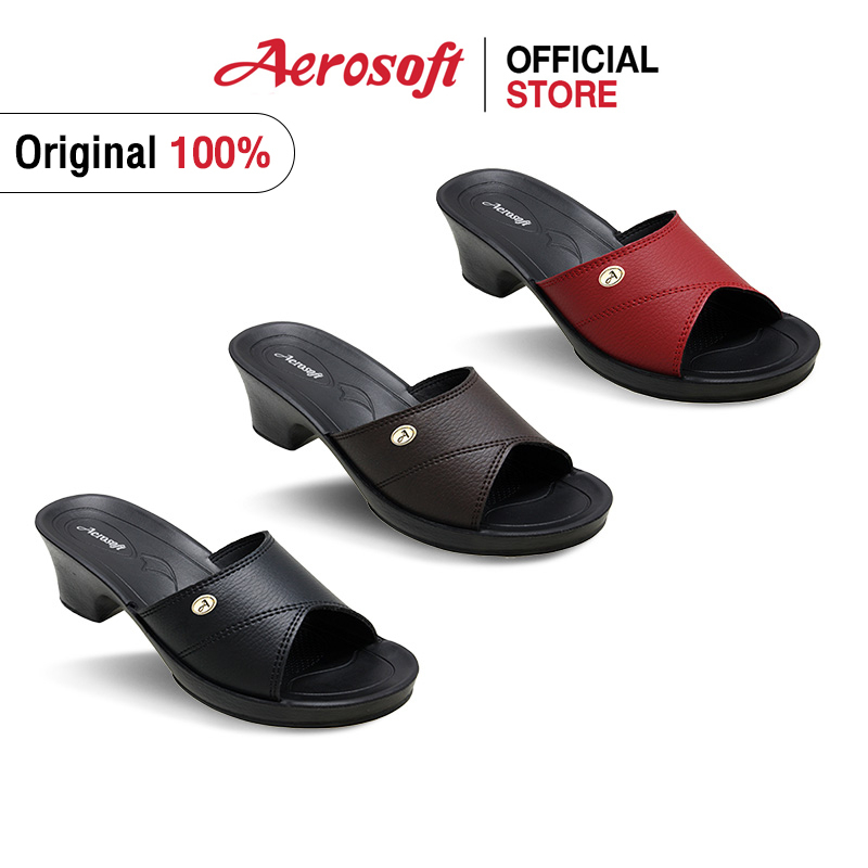 Aerosoft รองเท้าแตะส้นสูงผู้หญิงแอโร่ซอฟรุ่น LA3131