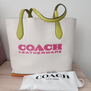 Coach kia Tote งาน shop มาพร้อมถุงผ้าขนาด 1