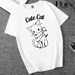 🔥🔥[T-T shirt] เสื้อยืดลาย แมว Cute Cat เสื้อยืดลายน่ารัก2023