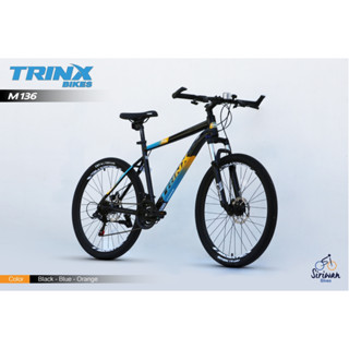 *ผ่อนได้ คอยน์คืน* TRINX : M136 เสือภูเขาเฟรมอลูฯ ล้อ 26" ซ่อนสาย 21สปีด ดิสเบรค