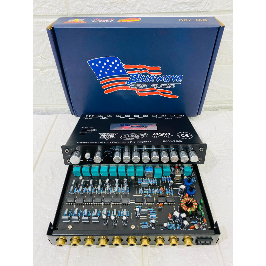 ปรี Bluewave รุ่น BW-799 7แบรน ตัวแรงเสียงดี กลับเฟตได้พร้อม เบสแรงนุ่มลอย