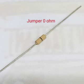 Jumper 0 Ohm Resistor 1/4w จั๊มเปอร์ ศูนย์โอห์ม Zero-ohm Jumper (20 ชิ้น 12บาท)