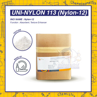 UNI-NYLON 113 (Nylon-12) ผงไนลอนปรับสภาพผิวสัมผัสให้นุ่มและเรียบเนียน ให้ความรู้สึกสบายผิวและเอฟเฟ็กต์ซอฟต์โฟกัส