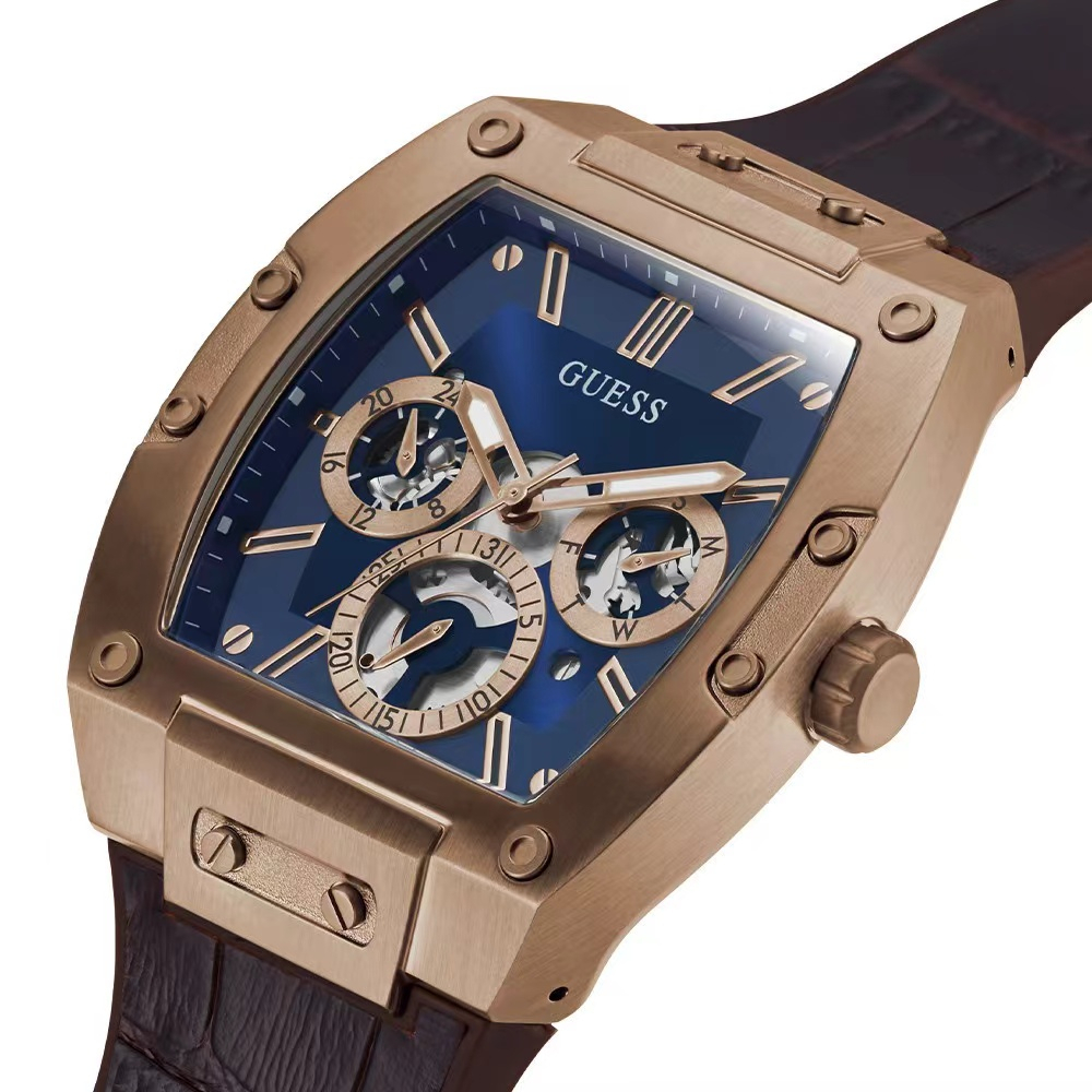 ของใหม่ Guess ของแท้100% นาฬิกาสําหรับผู้ชายในถังไวน์อเนกประสงค์ ความกว้าง：GW0202G1GW0202G2GW0202G3GW0202G4 สาวสวย-43MM