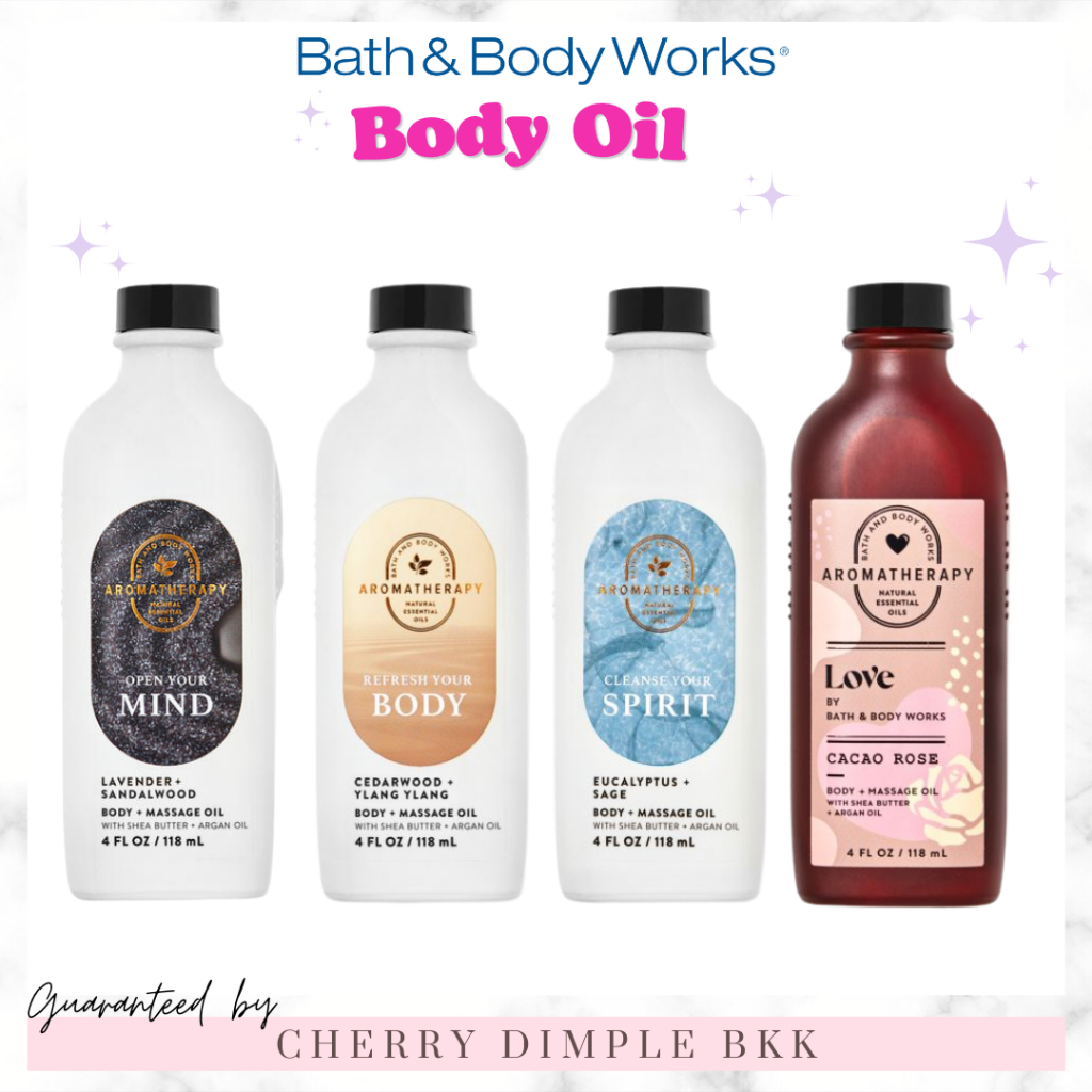 Bath and Body Works Aromatherapy Moisturizing Body Oil + Massage Oil 118 ml