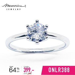 Memorine Jewelry แหวนเงินแท้ 925 ฝังเพชรสวิส (CZ) : ONLR388