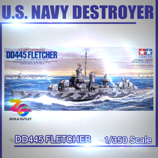 โมเดลเรือพิฆาต U.S. Navy Destroyer DD445 FLETCHER (1942) Tamiya รุ่น 78012