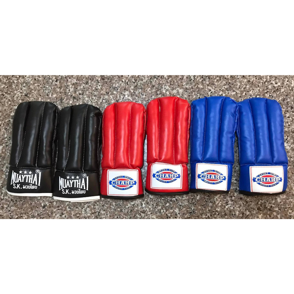 🥊นวมมวย แบคชกแบบนิ้วเต็ม ชกกระสอบทราย แบคชกกระสอบทราย หนัง PU ฟรีไซส์ สำหรับซ้อมชกกระสอบทราย ต่อยเป้าล่อ ต่อยเป้าท้อง